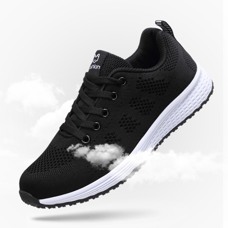 Women’s Fly Knit Lace-Up Mesh Runner Shoes