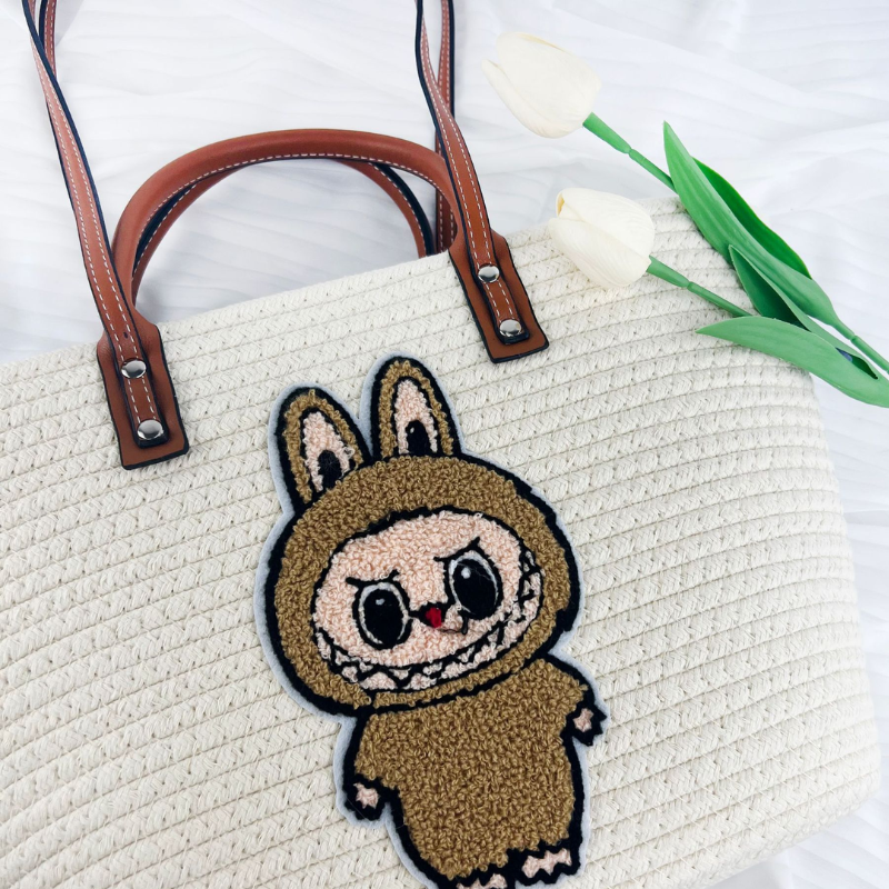Labubu Woven Style Tote Bag