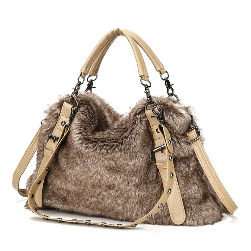 Style Velvet Wool Fashion Messenger Bag