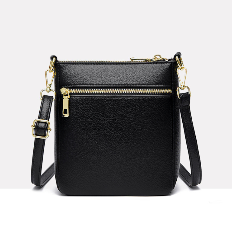 Stone Pattern Multi-Layer Crossbody Bag