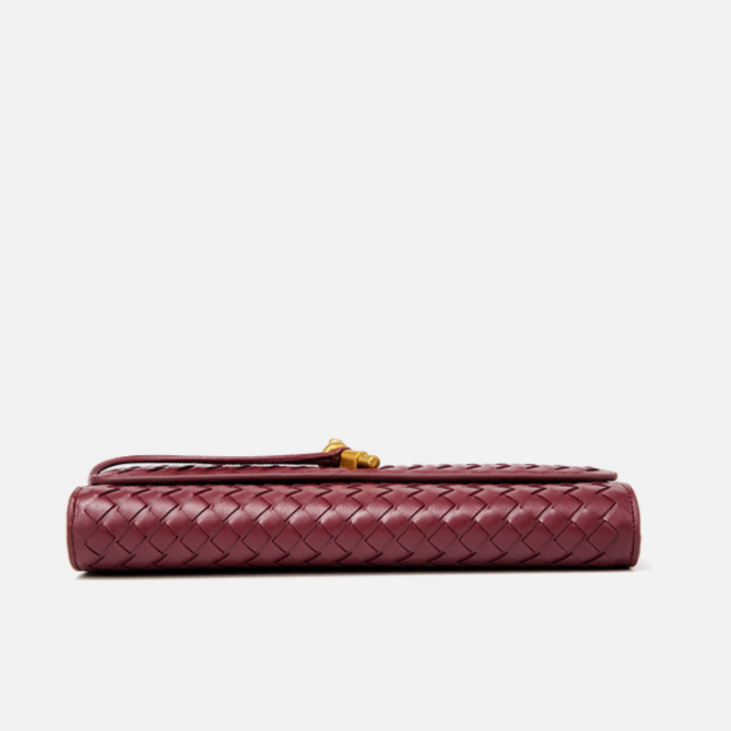 Luxe Weave Baguette Handbag