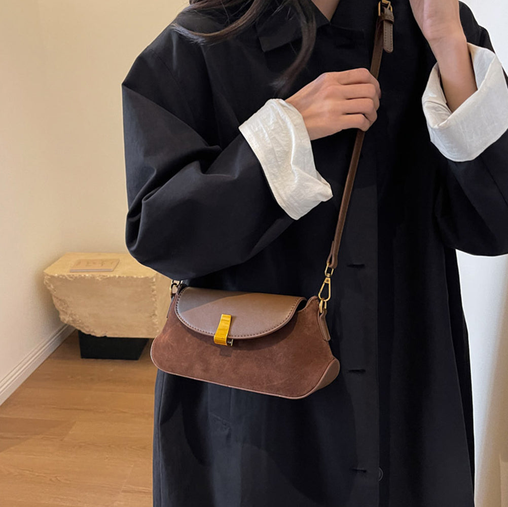 Retro Velvet Frosted Small Square Crossbody Bag