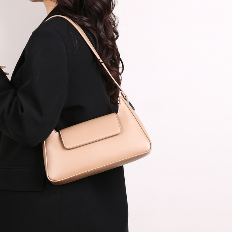 Minimal Luxe Flap Shoulder Bag