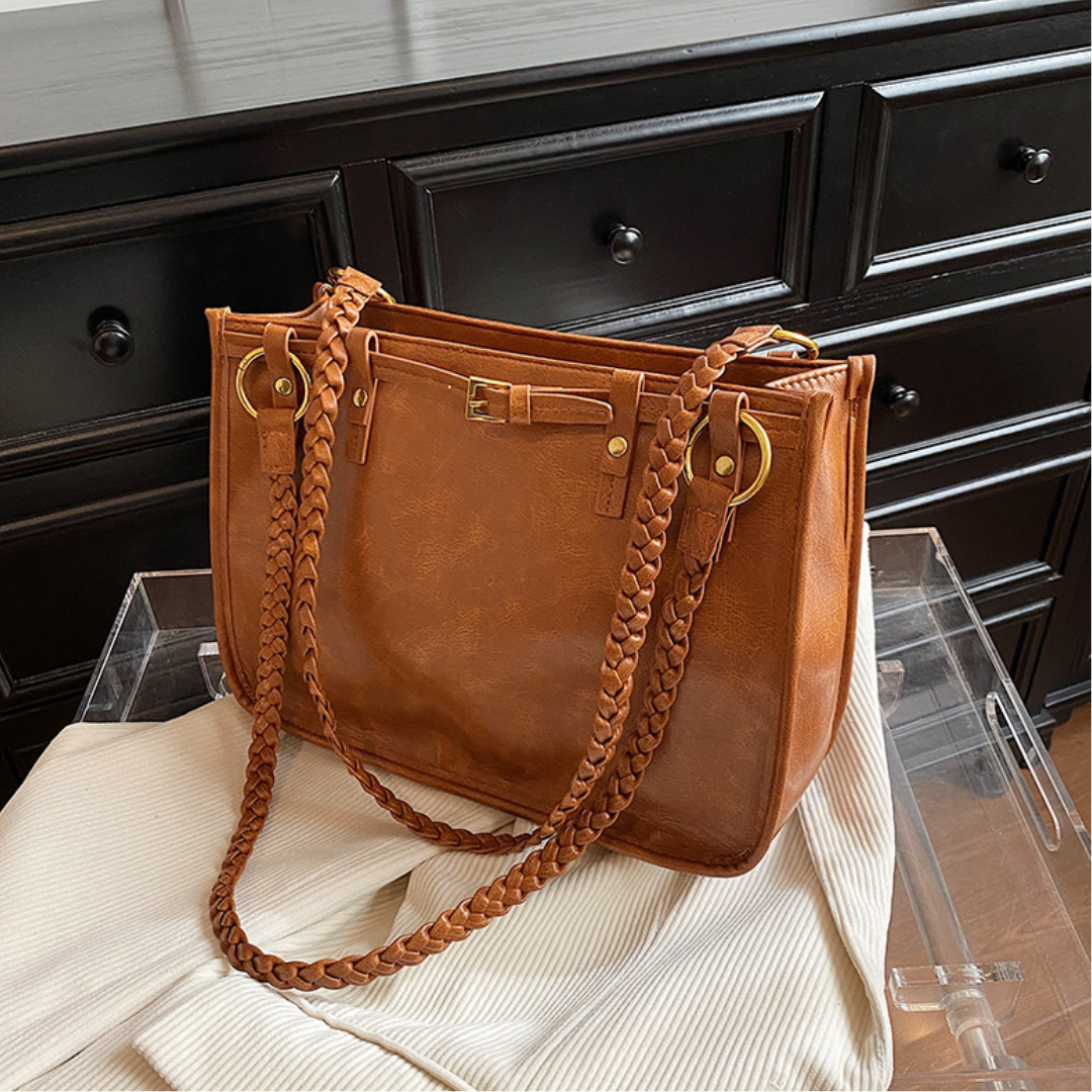 Retro Large Capacity Commuter Shoulder Tote