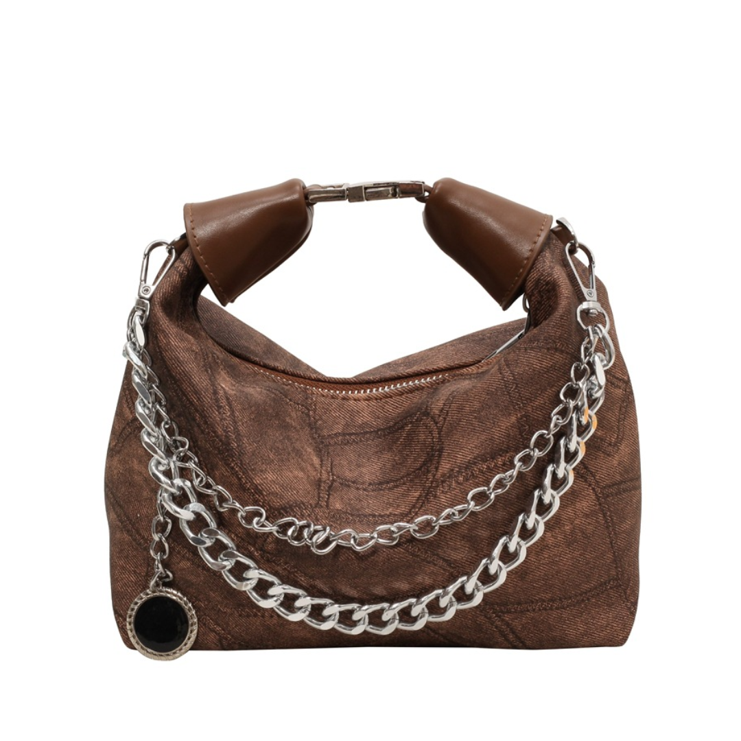 Retro Dumpling Style Handheld Shoulder Handbag