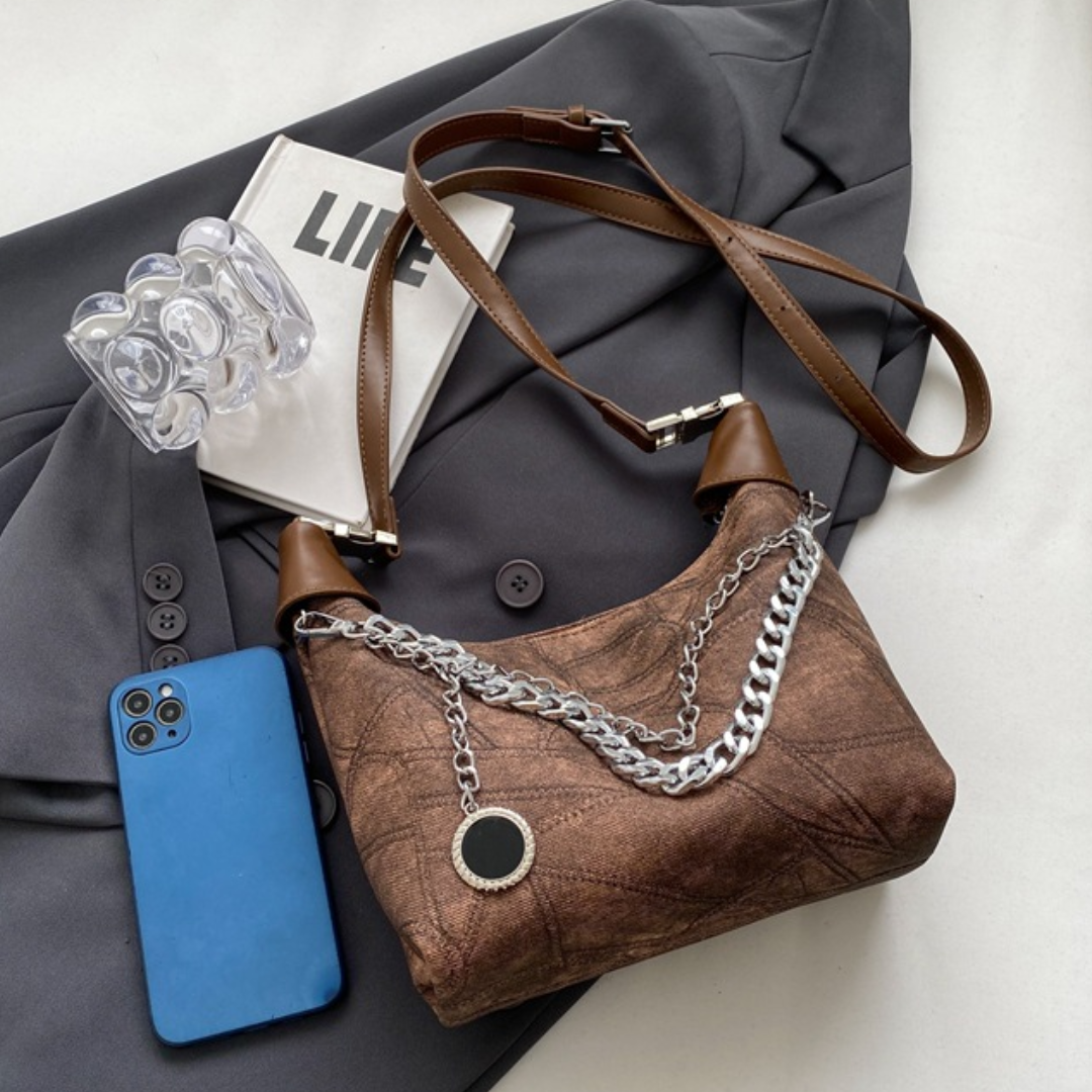Retro Dumpling Style Handheld Shoulder Handbag
