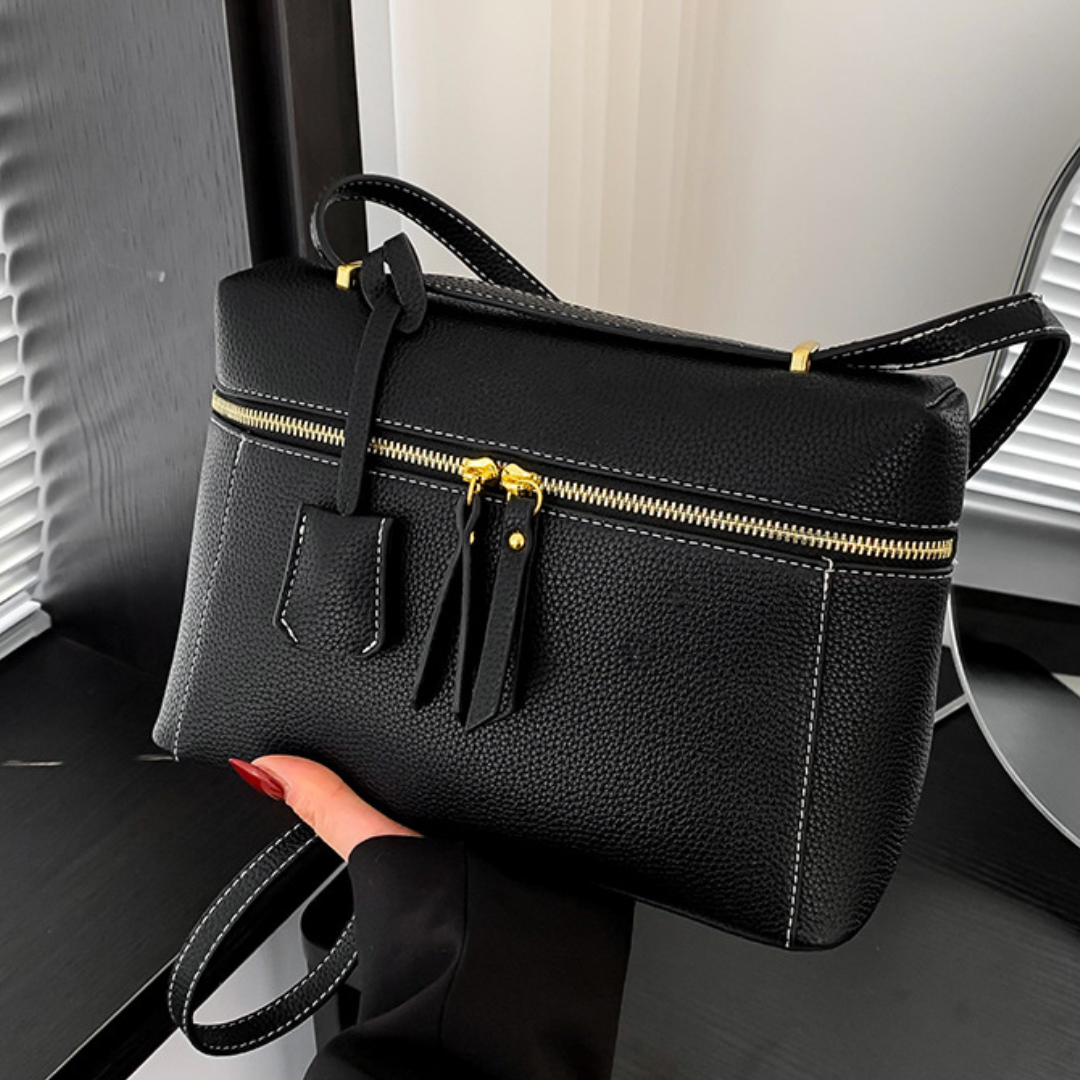 Retro Box Style One-Shoulder Messenger Bag