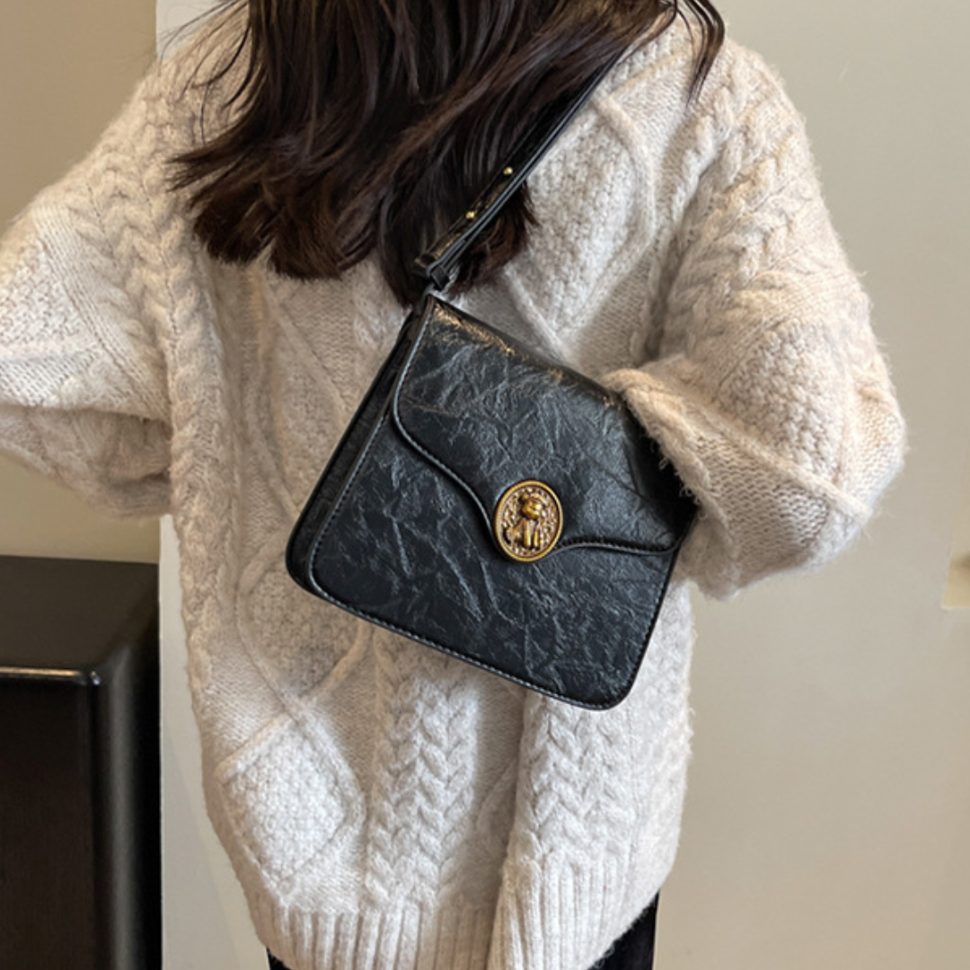 Retro PU Leather Mini Crossbody Shoulder Square Bag