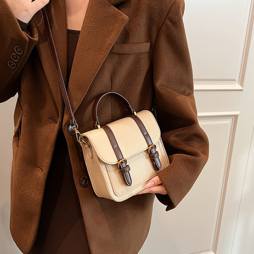 Textured Retro Small Square Crossbody Handbag