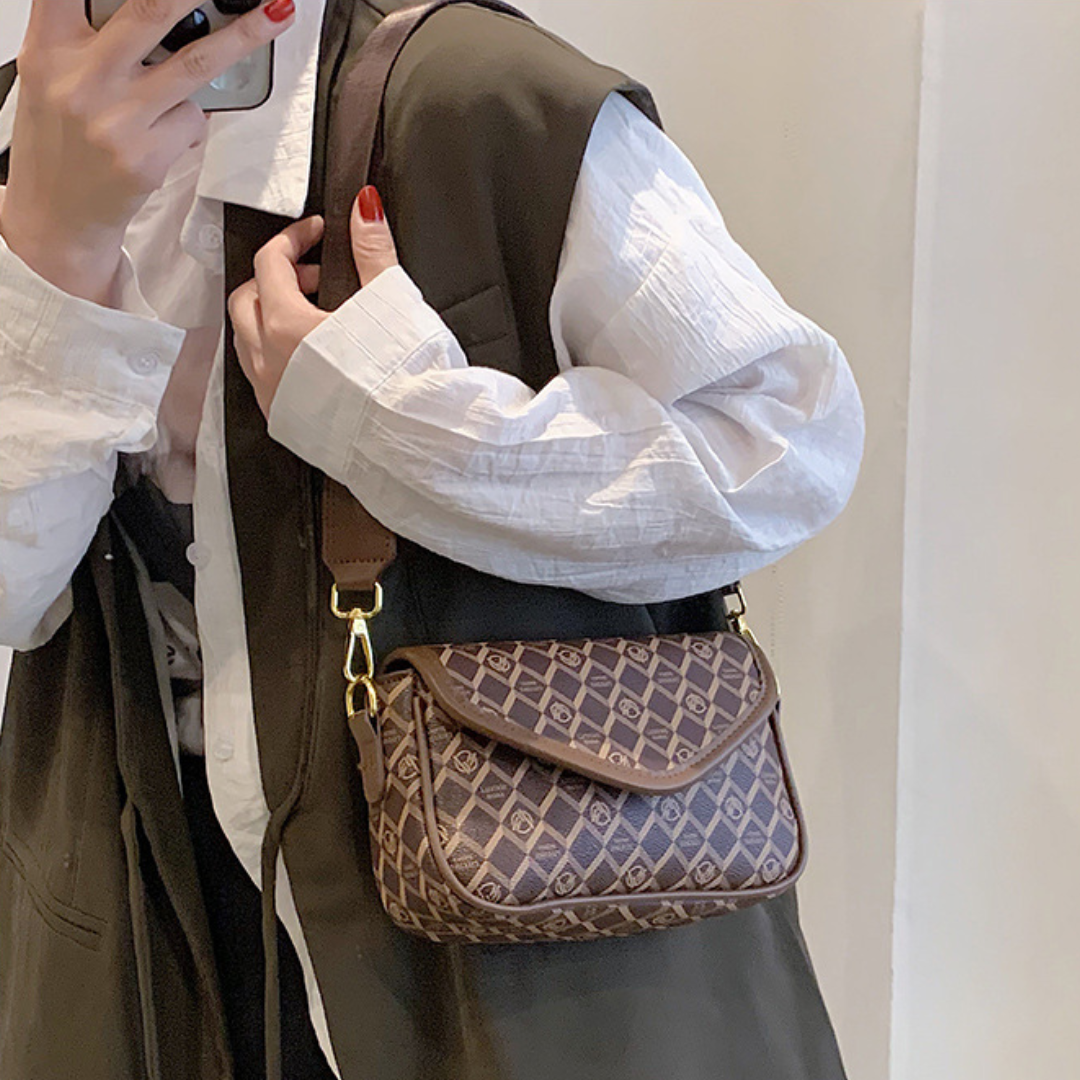 Printed Small Square Ins Crossbody Bag