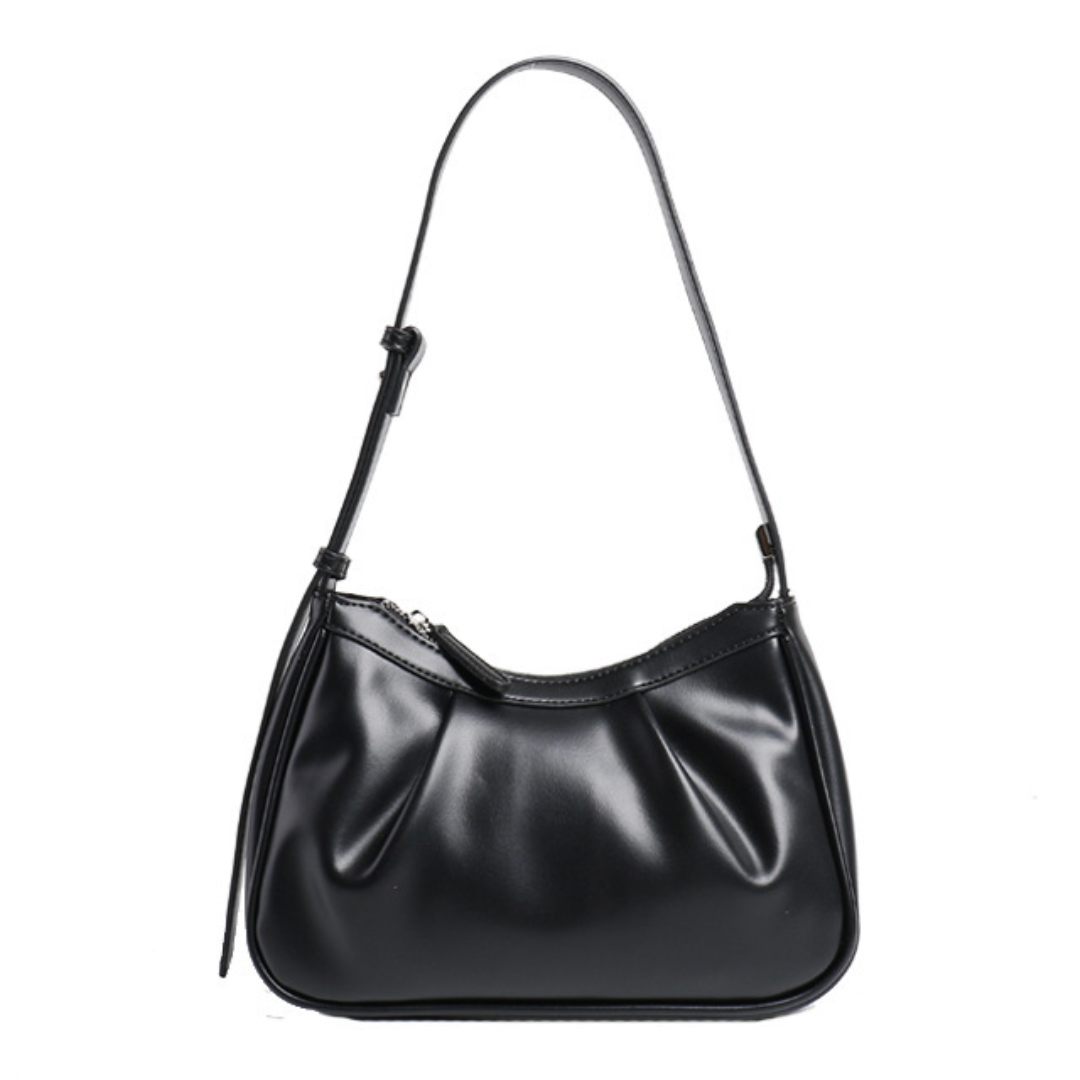 Pleated Cloud Armpit Baguette Shoulder Bag