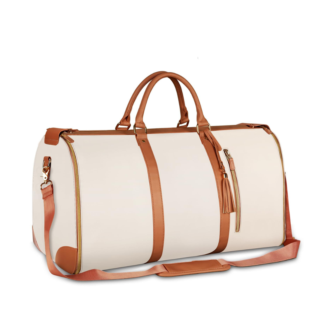 Folding suit and storage duffle travel bag designed for men