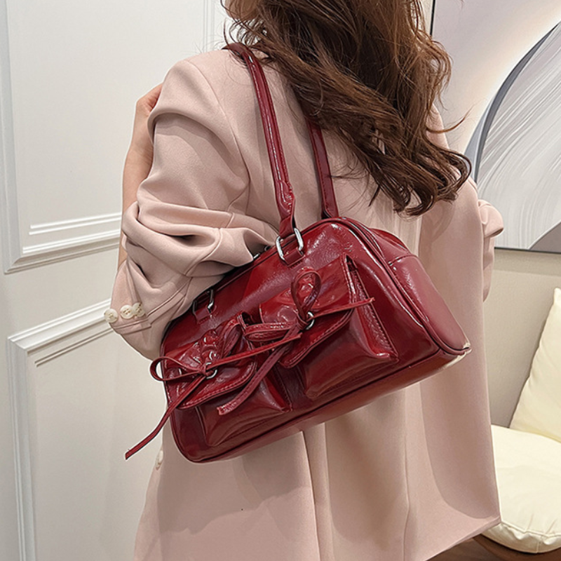 Ballet Style Bow Shoulder Bag