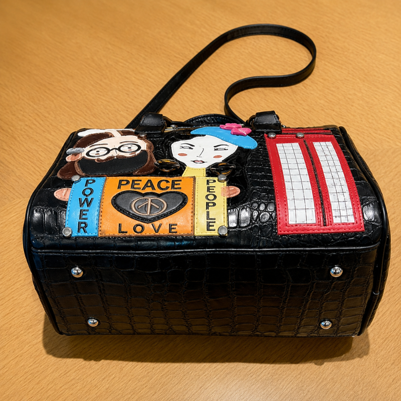 Embroidered Character Handbag