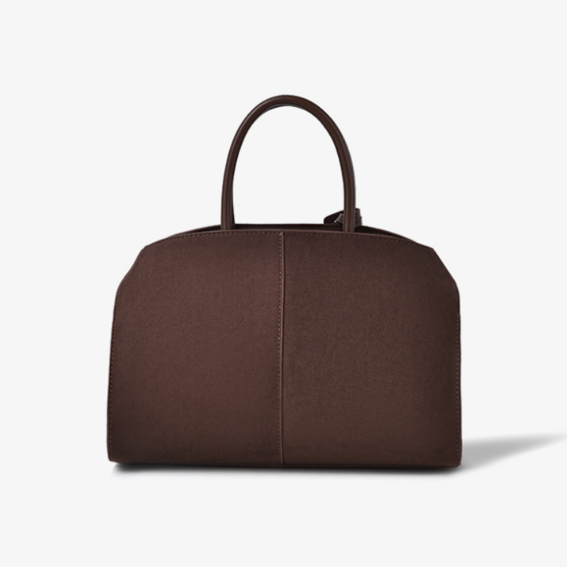 Amora Structured Suede Handbag