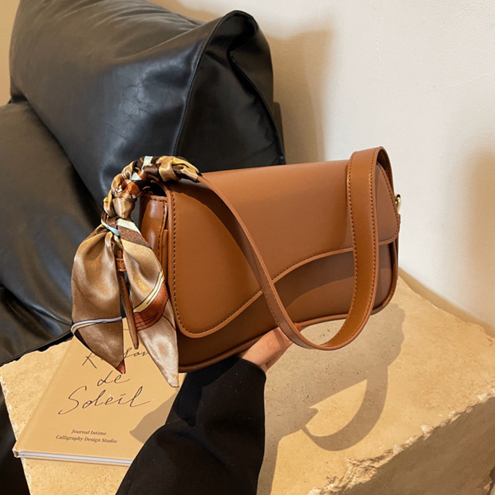 Textured Niche Autumn Shoulder Crossbody Square Bag