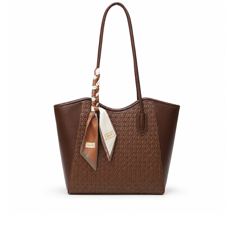 Aurelia Cross-Weave Large Capacity Tote Bag