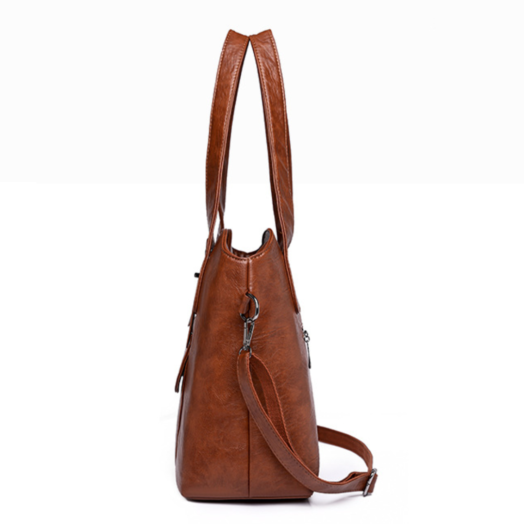 European Style Large Soft Leather Shoulder Bag