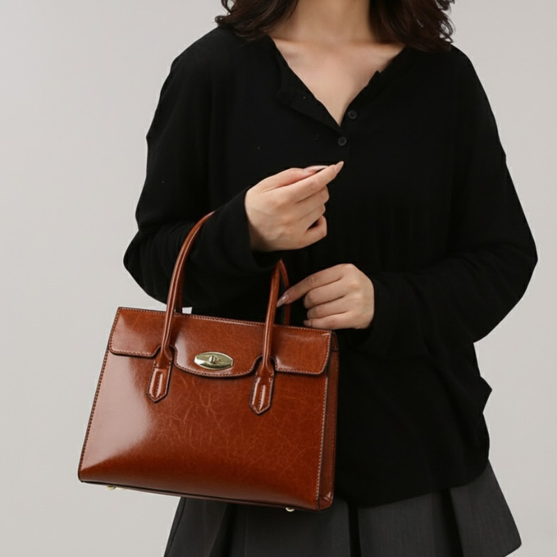 Elegant Retro Commuter Handbag For Women