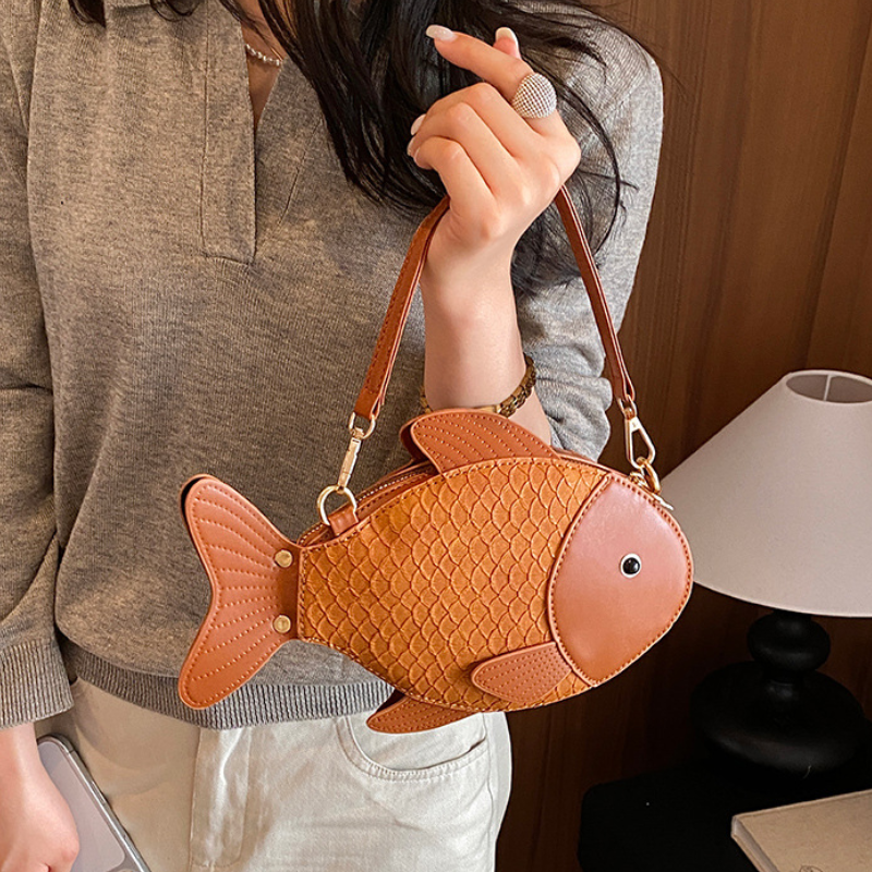 Playful Finley Women’s Cartoon Fish Crossbody Bag