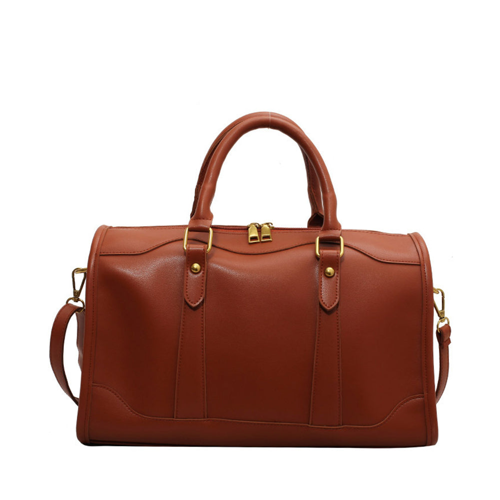 Trendy  Solid Color Pillow Duffle Shoulder Bag