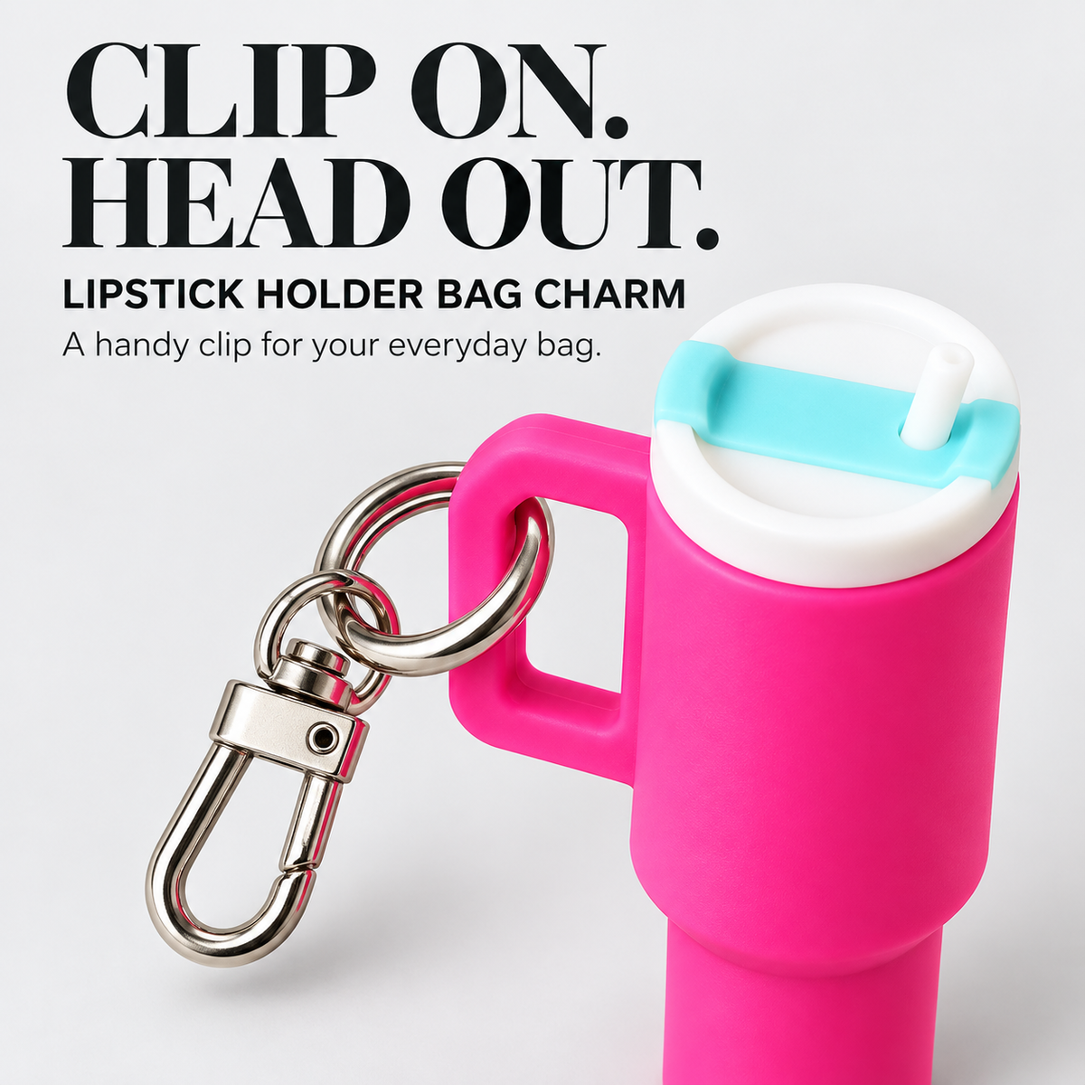 Luma Clip-On Lipstick Holder Keychain