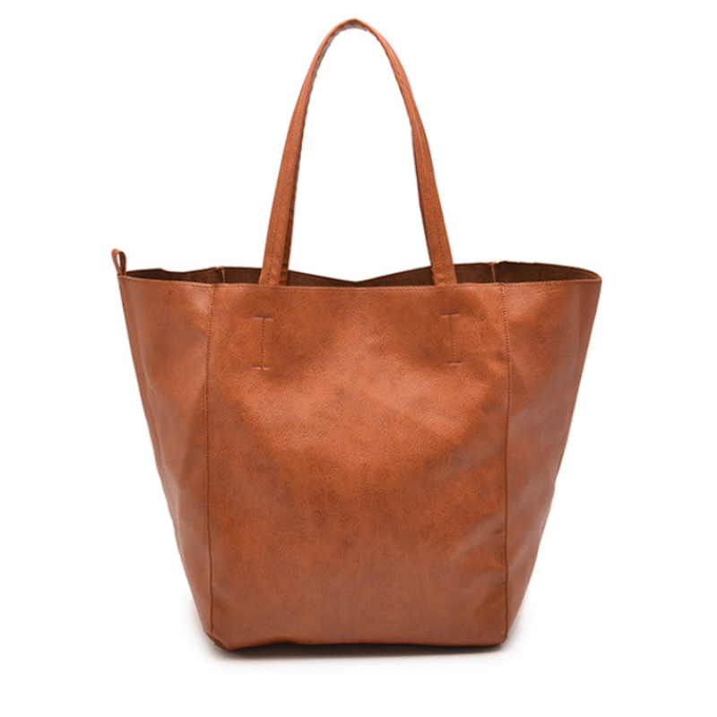 Large Capacity Leather Tote Bag