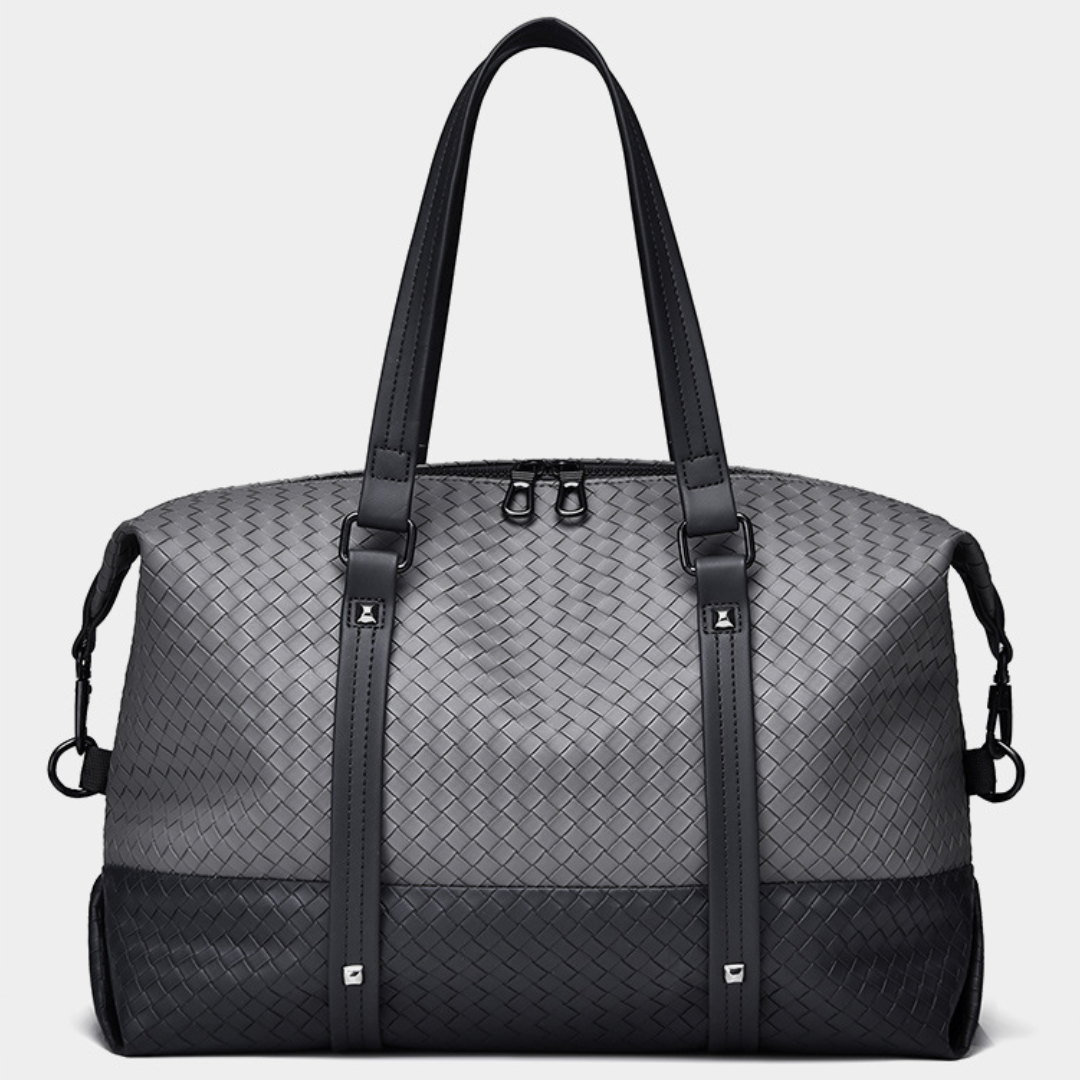 CateiKarrui Business Travel PU Leather Duffle Bag