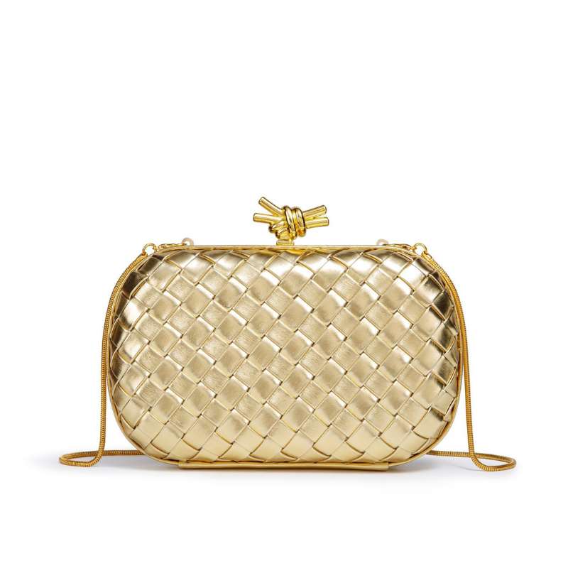 Virelle Woven Elegance Clutch Bag