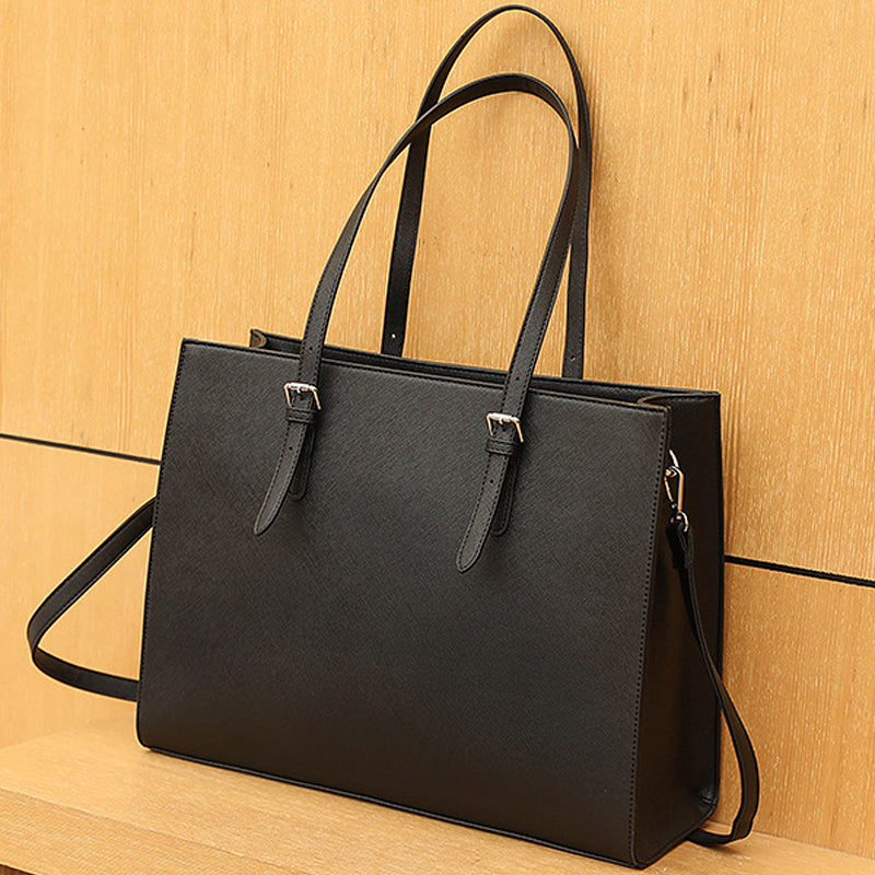 European Style PU Leather Business Laptop Tote Bag