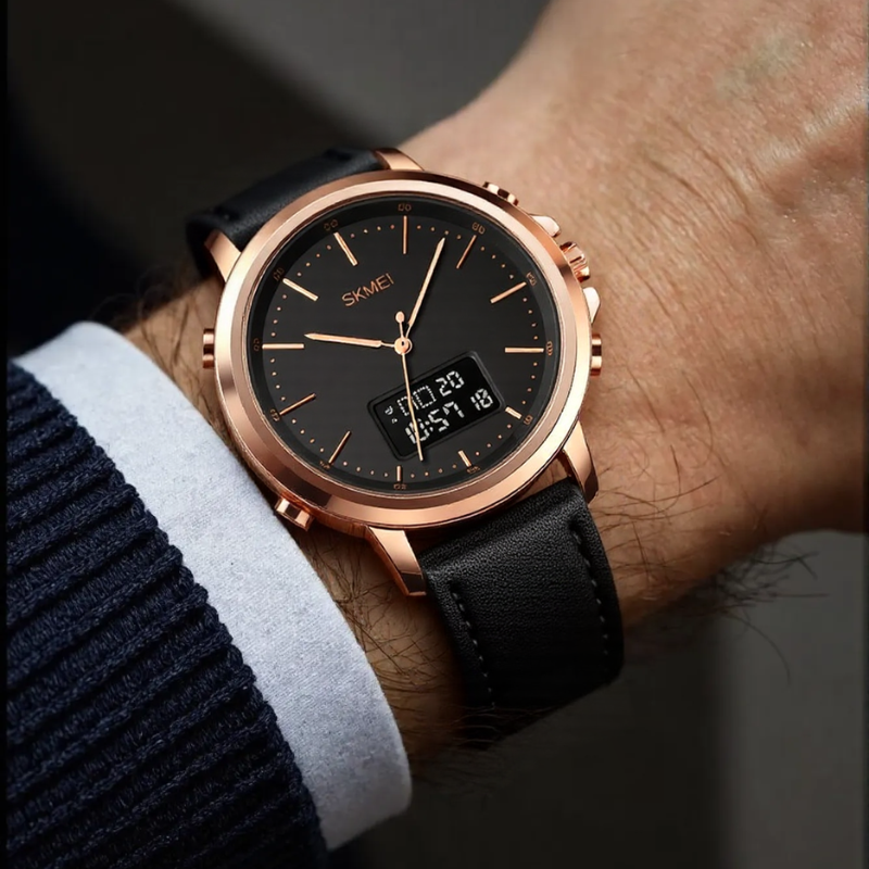 Men's Classic Leather Sports Watch