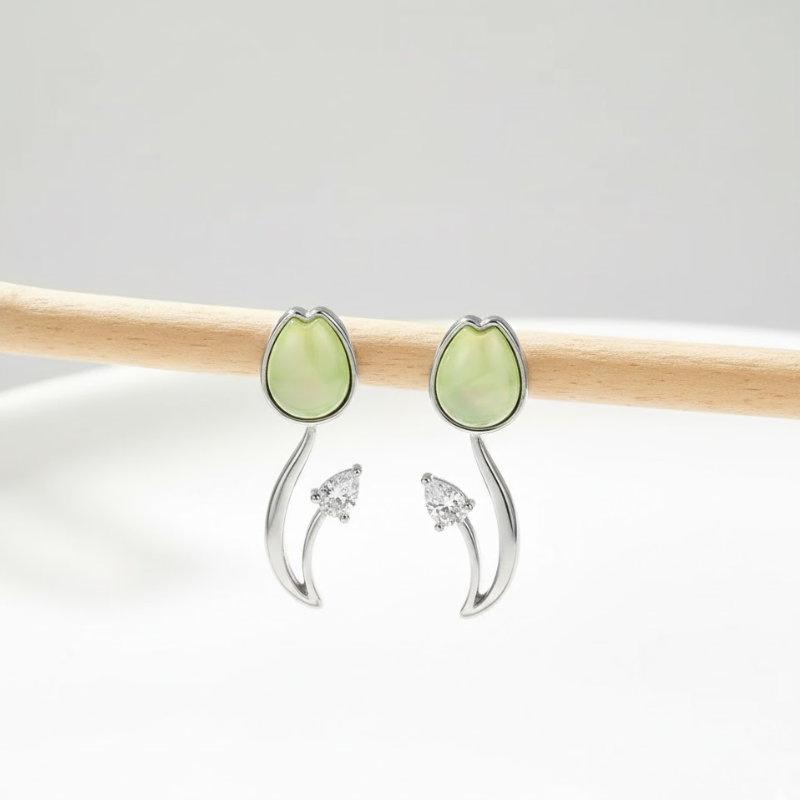 Fresh Petite Tulip Design Earrings