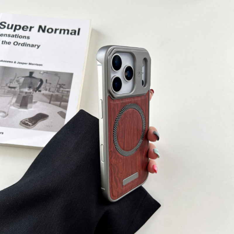 Wood Grain Magnetic Phone Case
