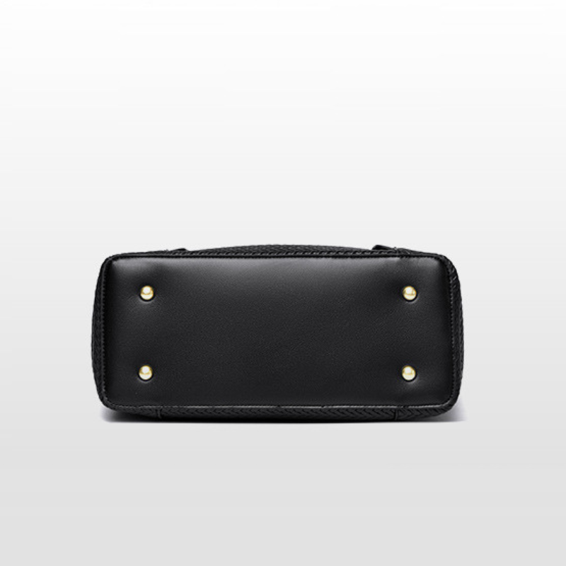 Woven Elegance Large Capacity Fashion Tote Bag