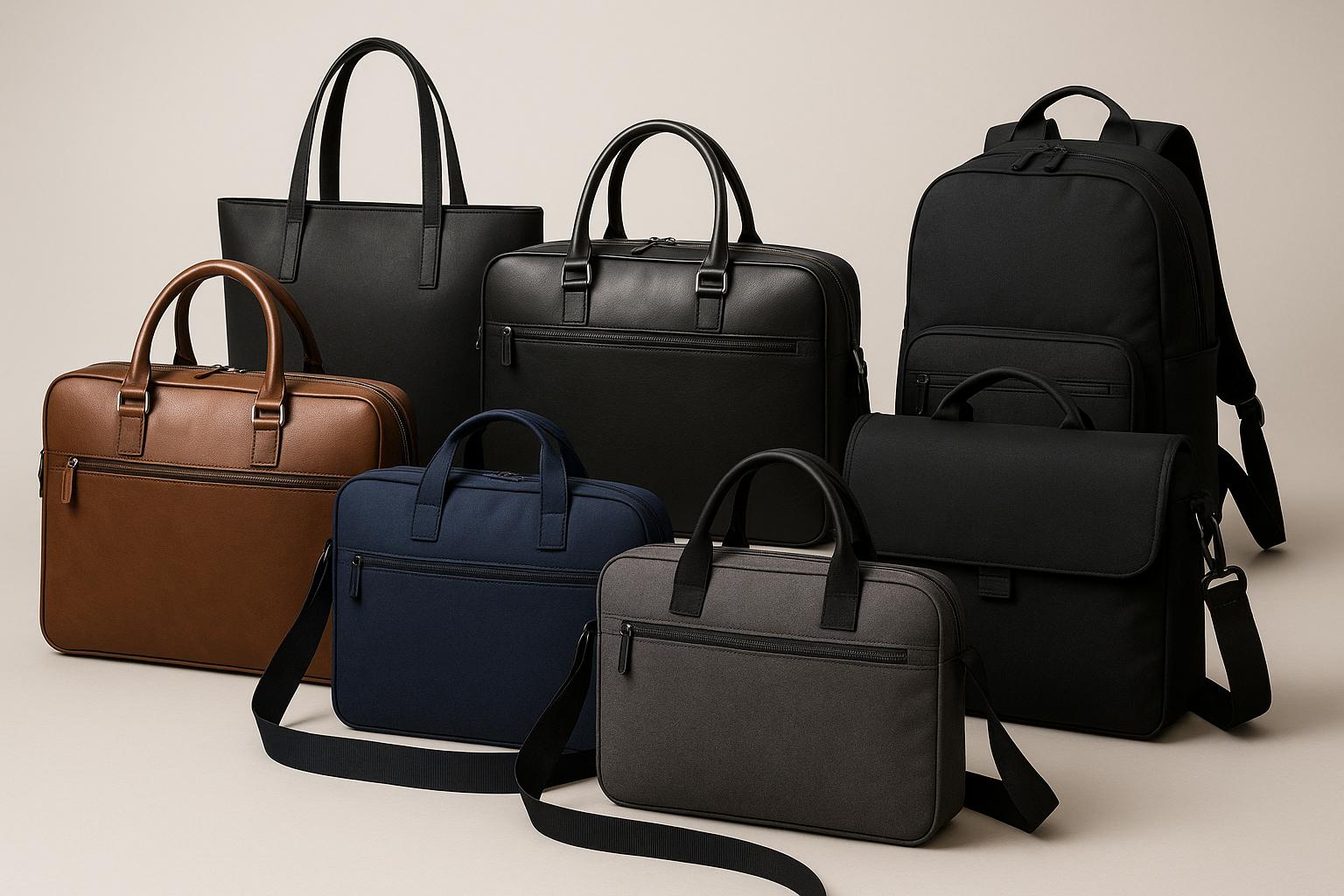 collection of laptop bags