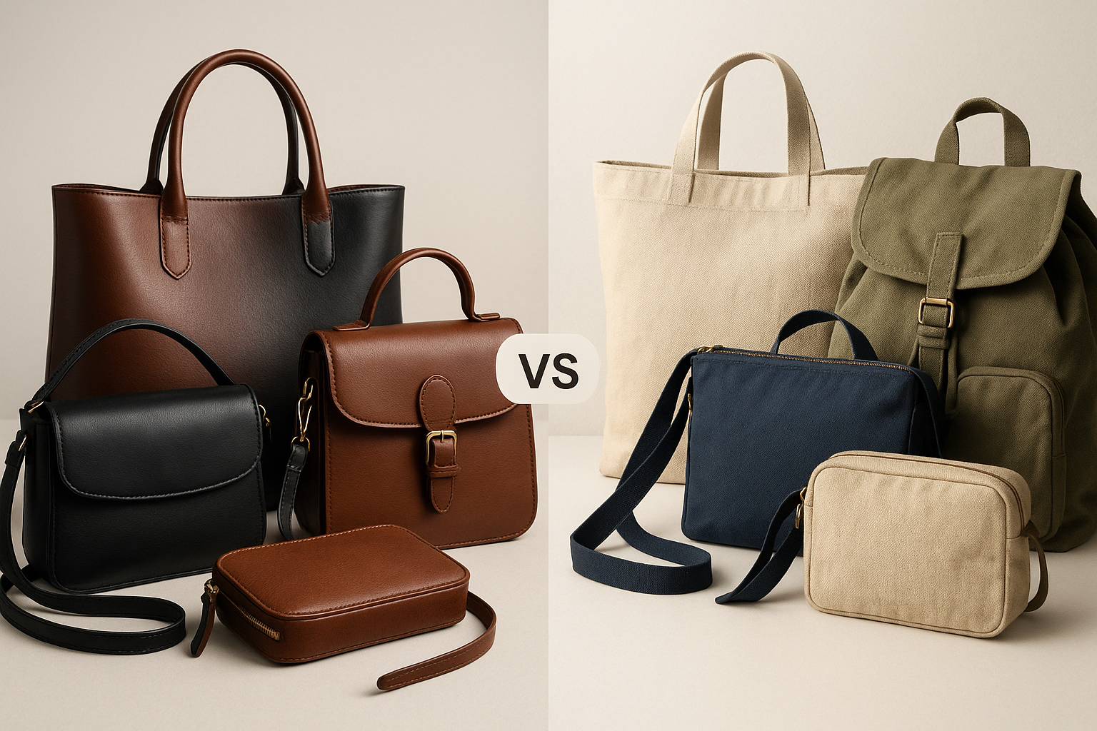 Leather vs. Canvas Bags