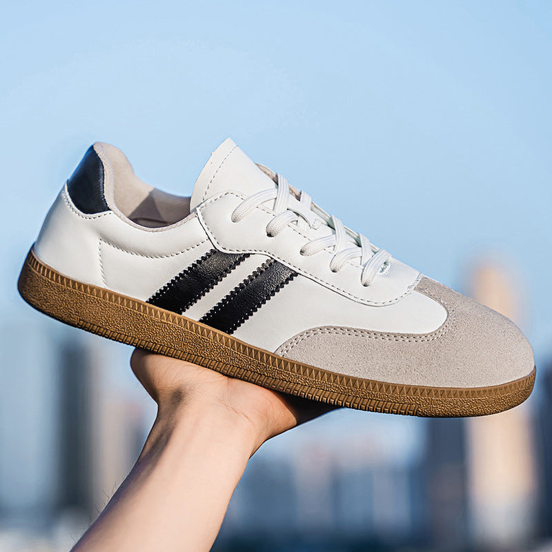 Pure Stride Genuine Leather White Sneakers