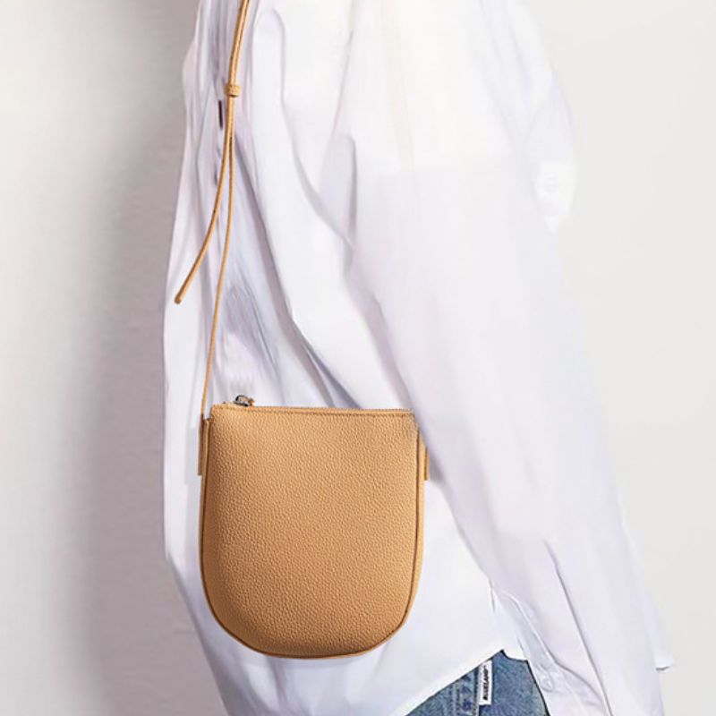 Sleek Essence Leather Crossbody