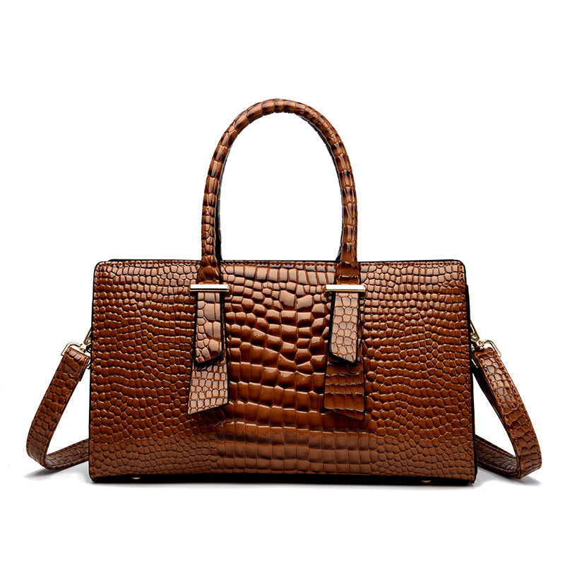 Croc Luxe Statement Handbag