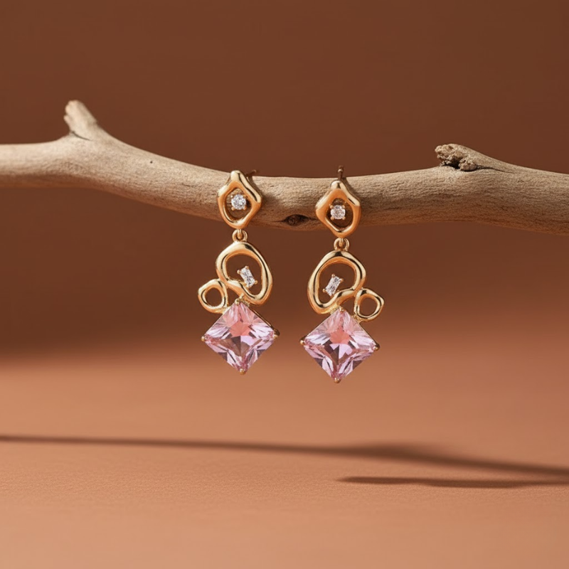 Luxury Gemstone Series Earrings