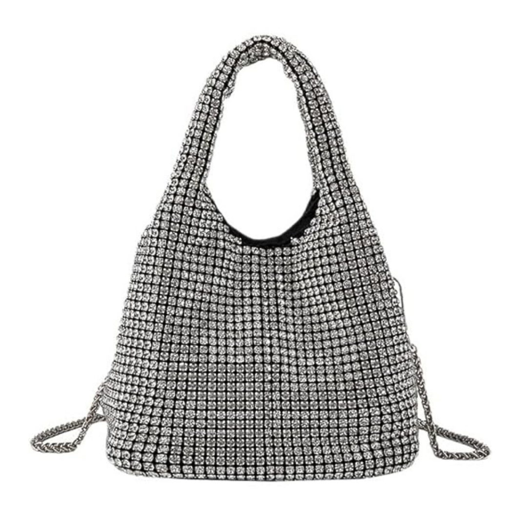 Dazzle Luxe Diamond Bucket Bag