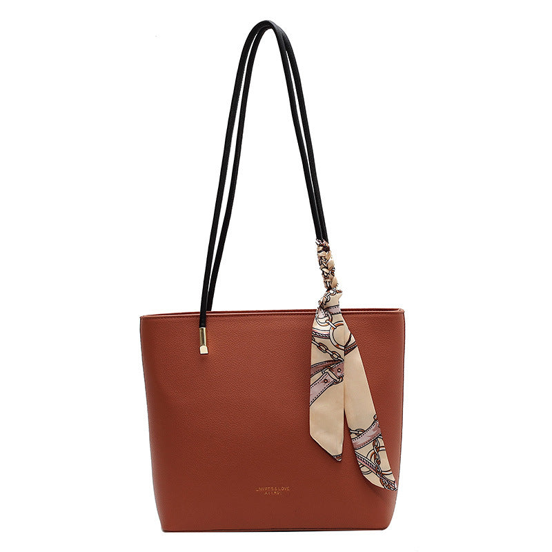 Soft Leather Texture Tote Bag