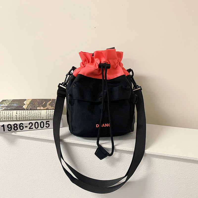 New Style Contrasting Bucket Bag