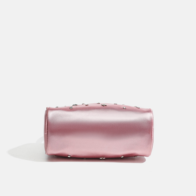 Roselle Celestial Studded Ruched Shoulder Bag