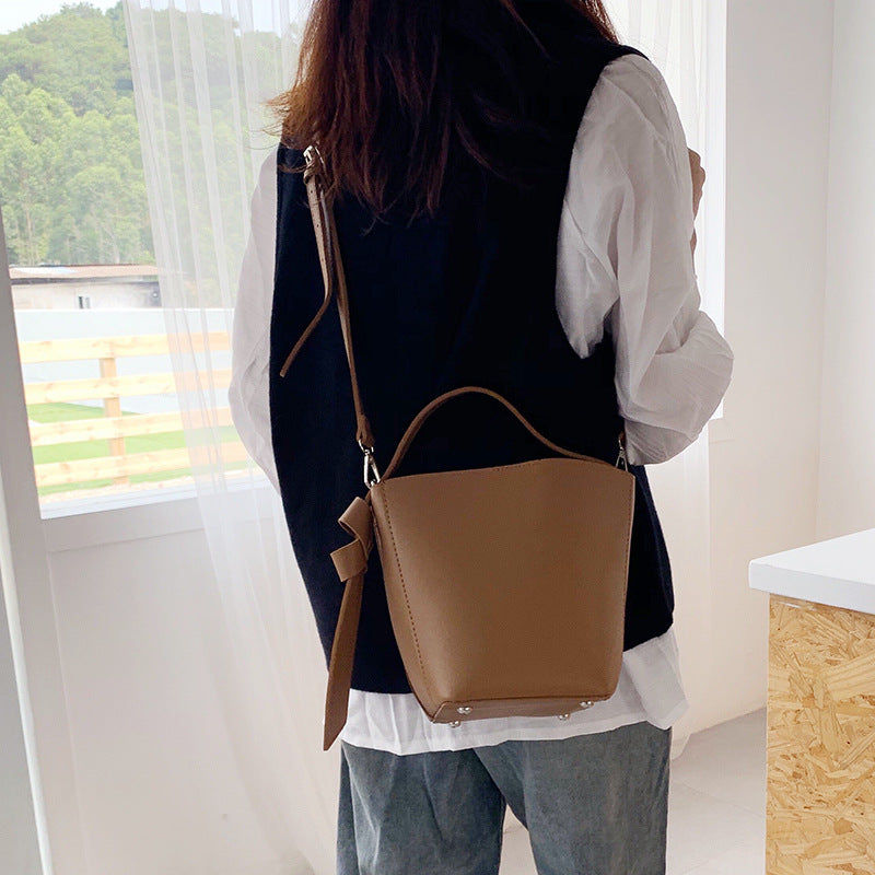 Student Satchel Bucket Bag