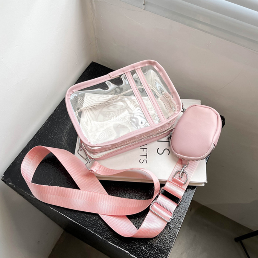 Fashionable Transparent Crossbody Bag