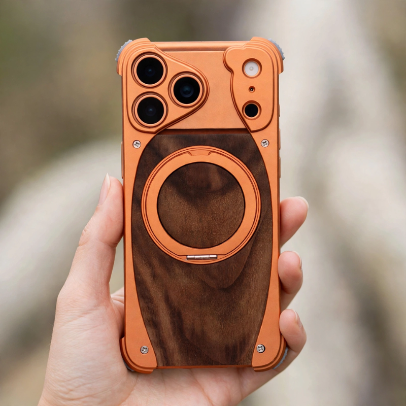 Walnut Wood Magnetic Phone Case