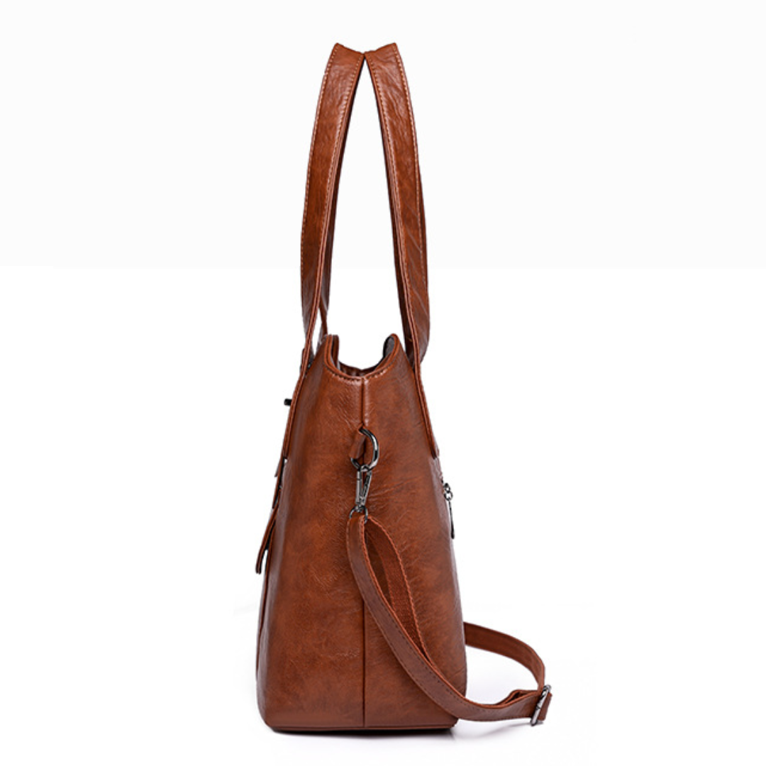 Euro Fusion Soft Leather Shoulder Bag