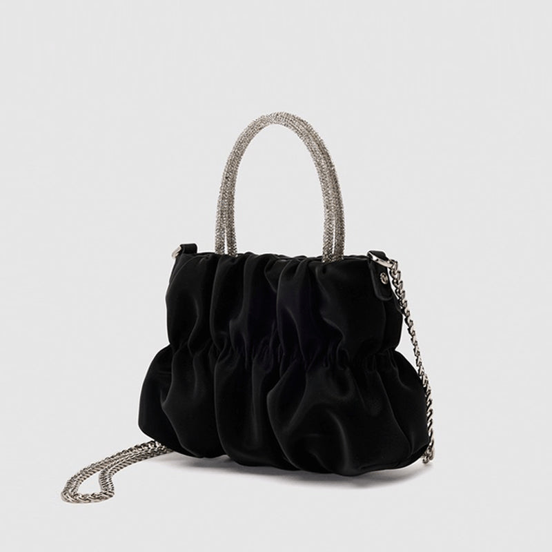 Pleated Lady Style Crossbody Bag