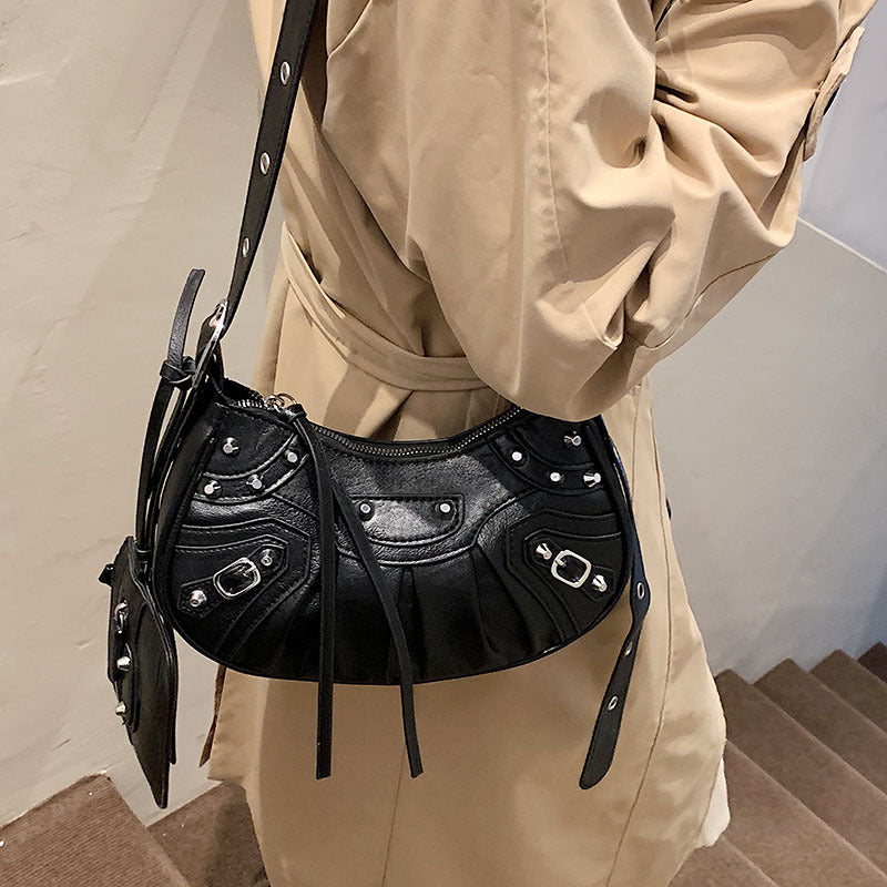 Multi-functional Biker Shoulder Bag